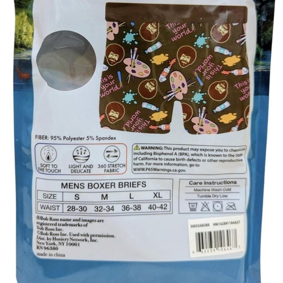 Bob Ross Men’s Boxer Briefs - Picture 8 of 9